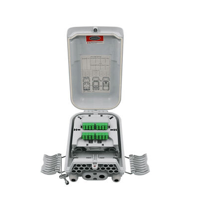 Распределение IP68 16Cores коробки Splitter оптического волокна PLC FTTx 1x8