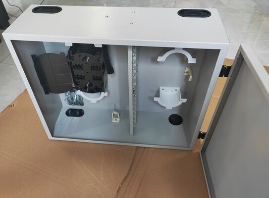 72Port Single Door Wall Mount Fiber Enclosure 72fibers (SC/SX) Серое / на заказ