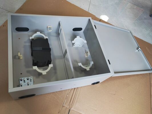 72Port Single Door Wall Mount Fiber Enclosure 72fibers (SC/SX) Серое / на заказ