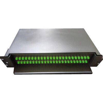 48C FC APC Sliding Rack Mount Optical Patch Panel с поддержкой G652D/G657A1
