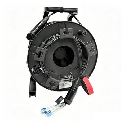 150M Tac Fiber TPU Armord Tactical Fiber Single-Mode 4/6/8/12 Strands Кабель на катушке с соединителями SC LC ST для прямой трансляции