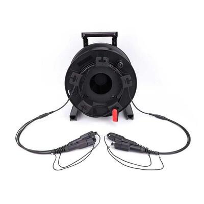 150M Tac Fiber TPU Armord Tactical Fiber Single-Mode 4/6/8/12 Strands Кабель на катушке с соединителями SC LC ST для прямой трансляции